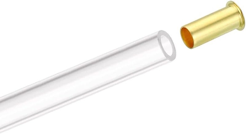 ZYAMY 50pcs 1/8" Tube ID Brass Compression Fitting, Insert Tube Support Sleeve for Brass Compression - Image 2
